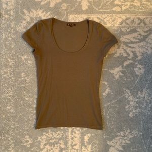 LORO PIANA CASHMERE SHORT SLEEVED TOP